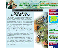 Tablet Screenshot of butterflyzoo.co.uk